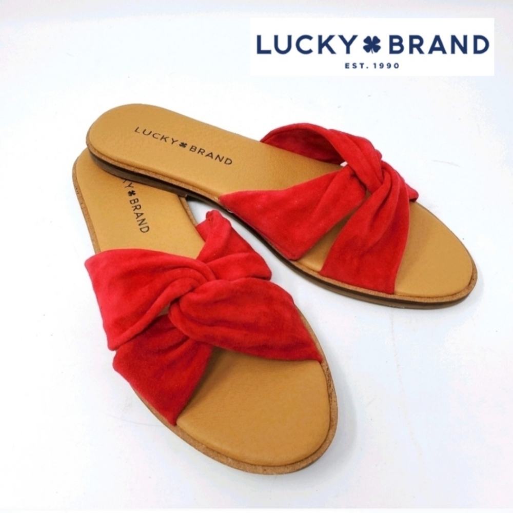 Lucky Brand Dezzee Leather Open Toe Sandal